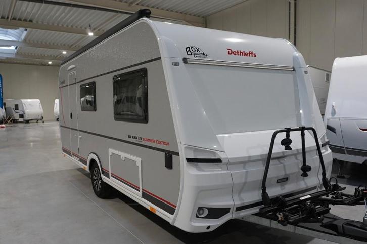 Nieuwe 4pers.Dethleffs met 2x1p bed, Box Black line pack, Caravans en Kamperen, Caravans, Bedrijf, tot en met 4, Dethleffs, 2 aparte bedden