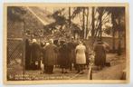 Oude postkaart 1933 Beauraing Au pied de la grotte, Ophalen of Verzenden, 1920 tot 1940, Gelopen, Namen