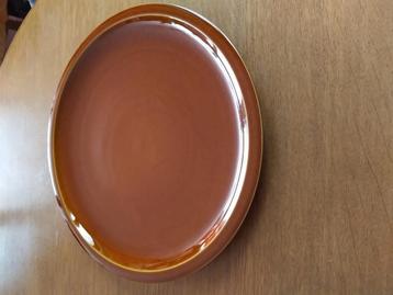 Plat à tarte (ou autre) - Céramique brun - D 32 cm