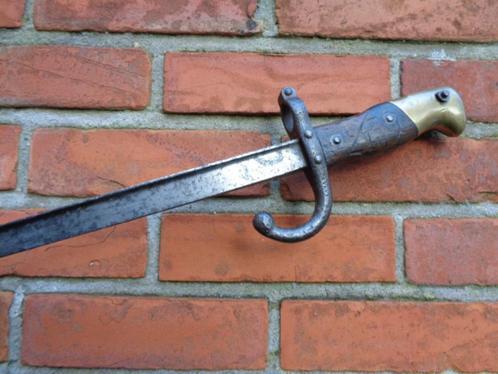 Franse M1874 Gras bajonet L Deny Paris 1878, Verzamelen, Militaria | Algemeen, Landmacht, Zwaard of Sabel, Ophalen of Verzenden