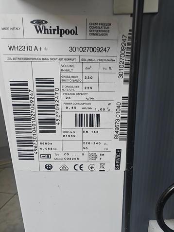 Diepvries, Elektronische apparatuur, Vriezers en Diepvrieskisten, Vrieskist, Zo goed als nieuw, Vrijstaand, 90 cm of meer