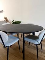 Houten ronde eettafel, Huis en Inrichting, Tafels | Eettafels, Ophalen, Zo goed als nieuw, Rond, 100 tot 150 cm