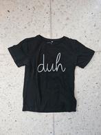 Tee-shirt noir. DUH, taille 116, Enlèvement