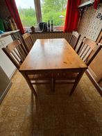 Table de cuisine / salle à manger /4 chaises, 100 à 150 cm, Rectangulaire, Autres essences de bois, 50 à 100 cm