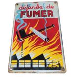 Emaillebord Défense de Fumer / Rookverbod, Ophalen of Verzenden, Zo goed als nieuw, Reclamebord