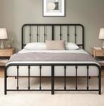 Lit 2 personnes, Maison & Meubles, Chambre à coucher | Lits, Enlèvement, Deux personnes, Noir, 140 cm