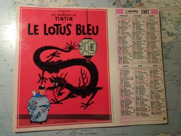 Kalender Oberthur 1987 - Tintin beschikbaar voor biedingen