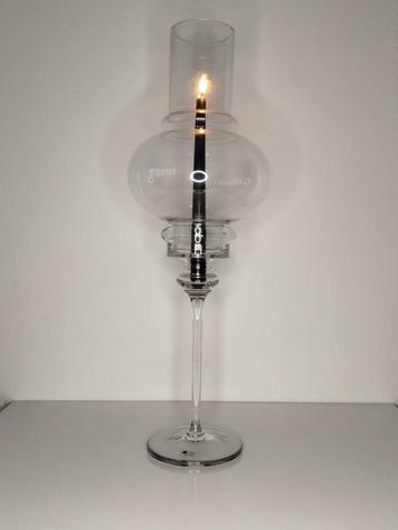Modern Windlicht voor tafelkaars in glas – JM Glass beschikbaar voor biedingen