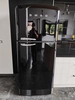 Frigo Smeg noir avec congélateur, Ophalen, Zo goed als nieuw