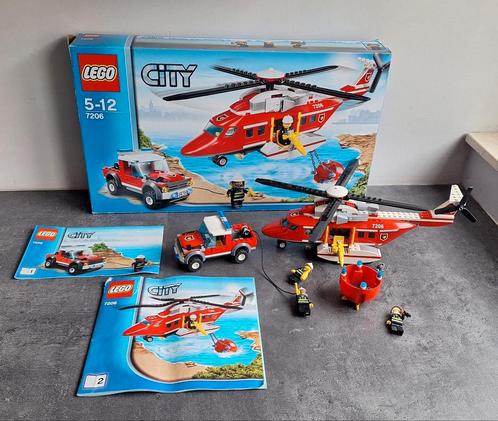 LEGO City 7206: L'hélicoptère, la jeep et les pompiers, Enfants & Bébés, Jouets | Duplo & Lego, Comme neuf, Lego, Ensemble complet