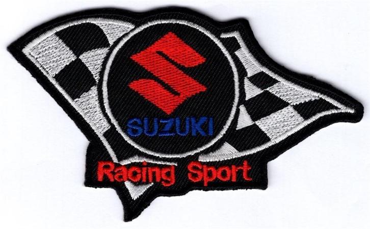 Suzuki Racing stoffen opstrijk patch embleem #3, Motoren, Accessoires | Overige, Nieuw, Verzenden
