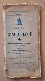 Kaart van Belgisch Congo daterend uit +of- 1910, Verzamelen, Ophalen of Verzenden