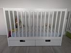 Ikea babybed Stuva met matras, Kinderen en Baby's, Ophalen, Gebruikt, Rechthoekig, In hoogte verstelbaar