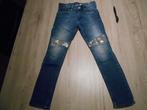 jeans maat 122 met glitters, Meisje, Ophalen of Verzenden, Broek, Zo goed als nieuw