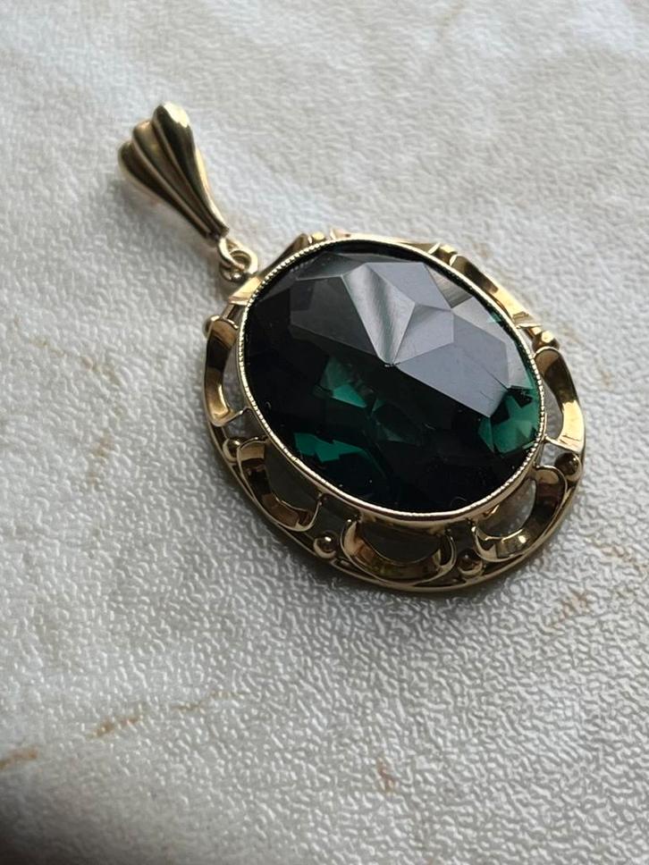 Gouden dames hsnger, Bijoux, Sacs & Beauté, Pendentifs, Comme neuf, Enlèvement ou Envoi