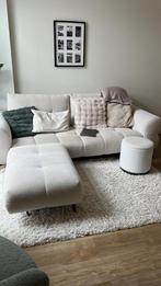3 persoons zetel, schapenstof met poef van Krea, Huis en Inrichting, Ophalen, Zo goed als nieuw