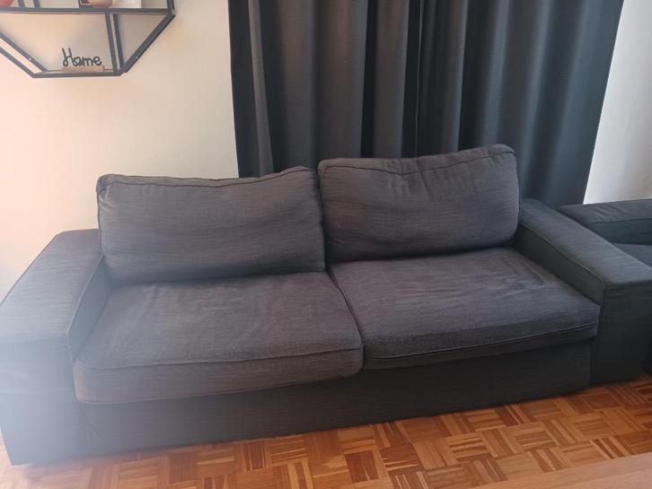 Ikea Kivik zetel (antraciet), Huis en Inrichting, Zetels | Zetels, Gebruikt, Vierpersoons of meer, Stof, Ophalen