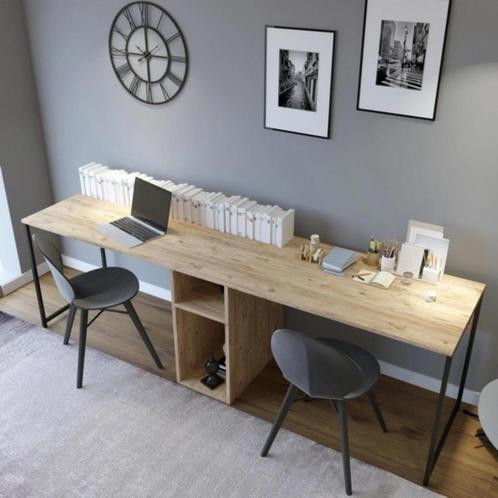 dubbele bureau 240 cm in nieuwe staat, Maison & Meubles, Bureaux, Comme neuf, Bureau, Enlèvement