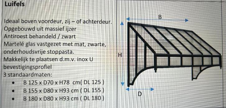 Te koop nieuwe deurluifel merk Ferov, Huis en Inrichting, Overige Huis en Inrichting, Nieuw, Ophalen