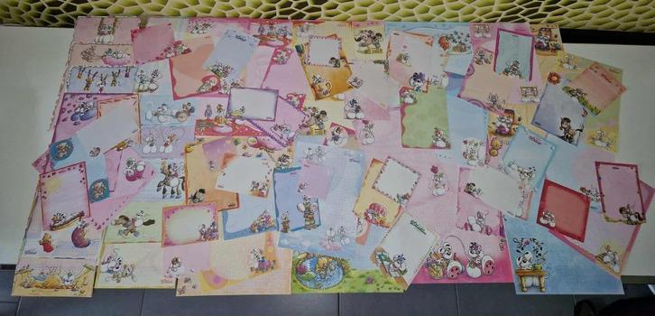 DIDDL SET VAN 70 VERSCHILLENDE LAKENS, Verzamelen, Diddl, Zo goed als nieuw, Papier, Kaart of Schrift, Diddl, Ophalen