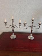 Kandelaars verzilverd, Enlèvement, Comme neuf, Argent, 25 à 50 cm