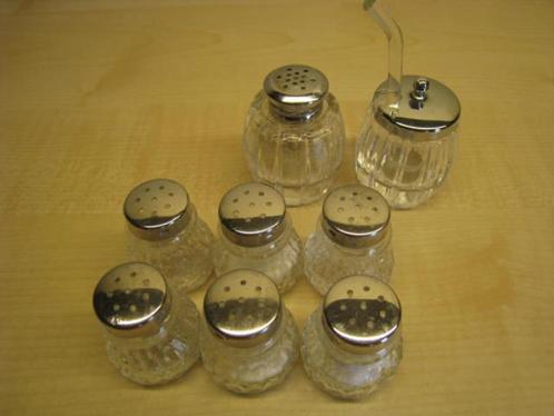 Set peper, zout en mosterdvatjes, 8 stuks, merk Stoha, Antiek en Kunst, Antiek | Keukengerei, Ophalen of Verzenden