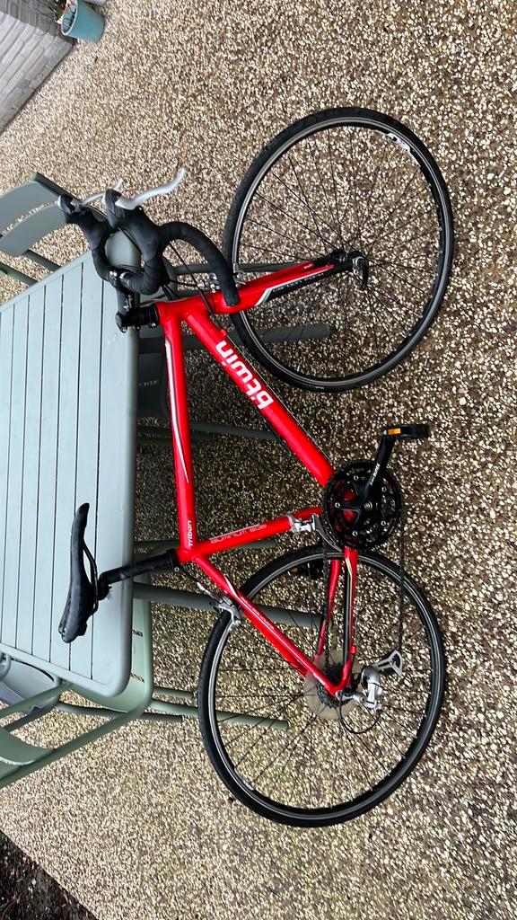 Btwin kinder koersfiets, Fietsen en Brommers, Fietsen | Racefietsen, Zo goed als nieuw, Heren, Overige merken, Meer dan 20 versnellingen