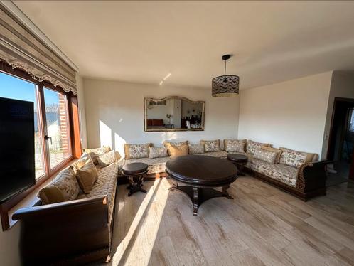 Marokkaanse Sedari massief houten woonkamer — Elegantie, Huis en Inrichting, Zetels | Complete zithoeken, Zo goed als nieuw, Hout