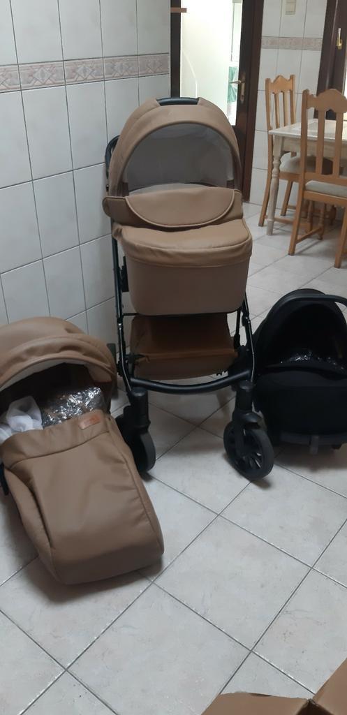 Anex bugy kinderwagen 3 in 1 beige, Kinderen en Baby's, Kinderwagens en Combinaties, Gebruikt, Kinderwagen, Ophalen