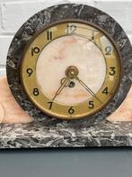Cheminée ancienne en marbre avec horloge, Antiquités & Art, Enlèvement ou Envoi