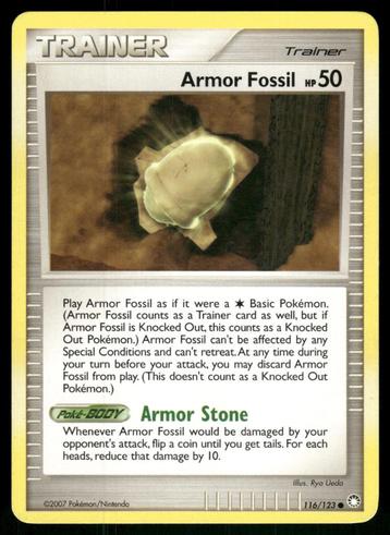 Armor Fossil 116/123 - Mysterious Treasures (NM) beschikbaar voor biedingen