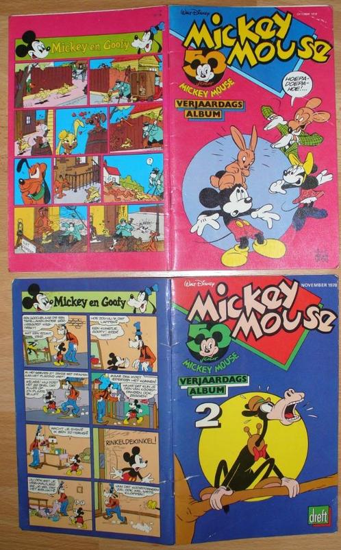 2X ALBUM ANNIVERSAIRE MICKEY MOUSE - DREFT - DISNEY, Livres, BD, Comme neuf, Plusieurs BD, Enlèvement ou Envoi