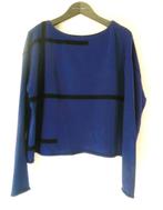Pull bleu et noir Sarah Pacini comme neuf, Kleding | Dames, Sarah pacini, Ophalen of Verzenden, Zo goed als nieuw, Blauw