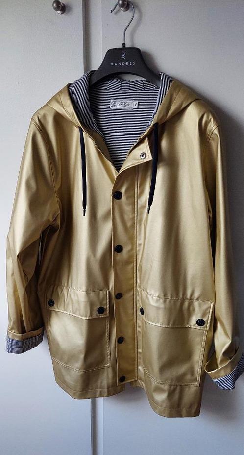 Waterdichte jas met capuchon - Goud - Petit Bateau - XL/44, Kleding | Dames, Jassen | Winter, Nieuw, Maat 42/44 (L), Overige kleuren