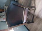 Armstoel, Huis en Inrichting, Stoelen, Ophalen, Gebruikt, Bruin, Leer