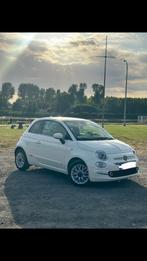 Fiat 500 Lounge Blanche, 4 zetels, Leder en Stof, Wit, Grijs