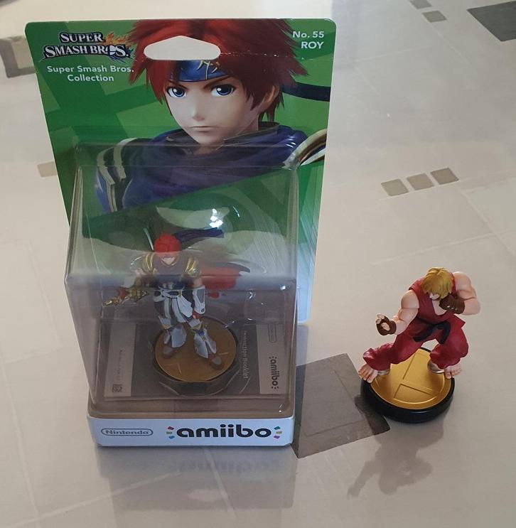Amiibo Roy nr 55 en Ken (street fighter) nr 69, Games en Spelcomputers, Games | Nintendo Switch, Zo goed als nieuw, Platform, Online