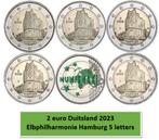2 euro Duitsland 2023 Elbphilharmonie Hamburg 5 letters, 2 euro, Duitsland, Ophalen of Verzenden