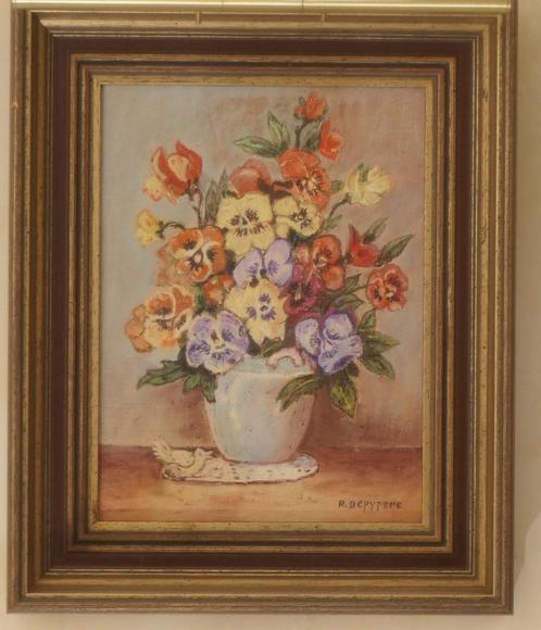 3 X Schilderij olieverf Roger Depypere Stilleven, Antiek en Kunst, Kunst | Schilderijen | Klassiek, Ophalen