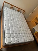 Houten slaapkamer bed-matras-nachttafel-kledingkast-ladekast, Maison & Meubles, Chambre à coucher | Chambres à coucher complètes