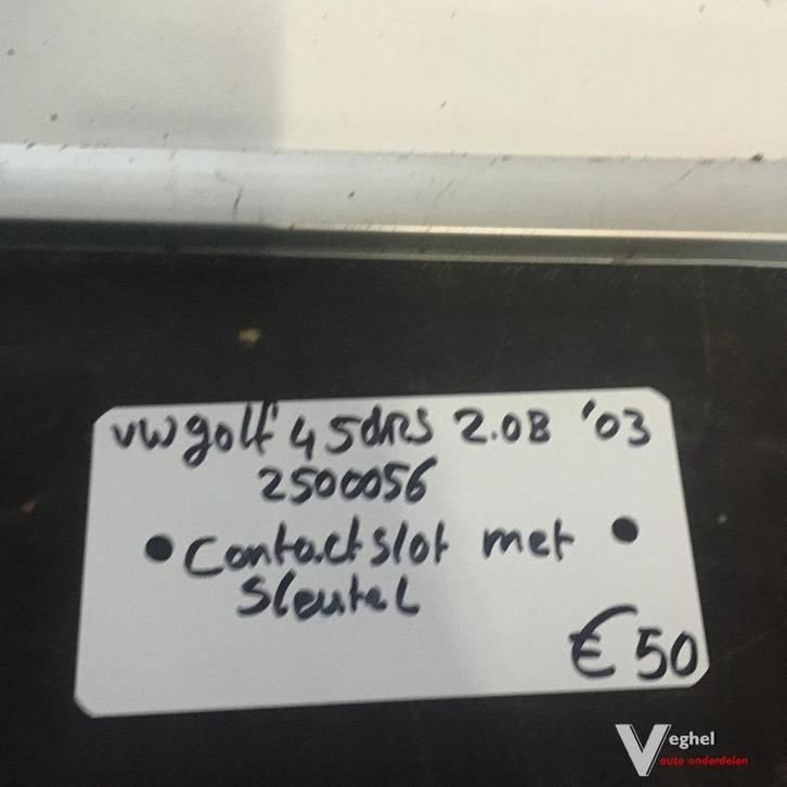 Vw Golf 4 2003  5drs 2.0 B Wagennr 2500056   Contactslot met, Auto-onderdelen, Carrosserie, Gebruikt, Ophalen of Verzenden