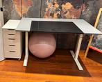 Bureau électrique + tiroirs à roulettes, Huis en Inrichting, Bureaus, Ophalen, Elektrisch, Zo goed als nieuw, Bureau