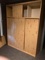 Houten kast met schuifdeuren, Huis en Inrichting, Kasten | Kleerkasten, Ophalen, Gebruikt