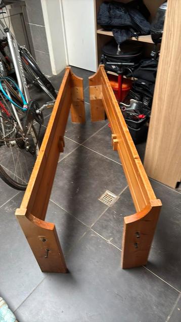 Volledig bed van 140 te geven, 140 cm, Brun, Enlèvement, Utilisé