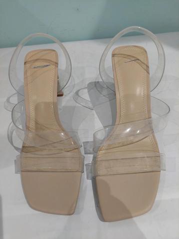 625C* H&M - sexy nude en transparante sandalen (37) beschikbaar voor biedingen
