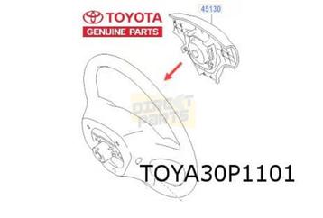 Toyota Aygo (-7/14) airbag bestuurder (Dark Grey trim) Origi