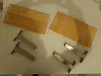 Ikea Ekby Bjarnum 2 plankjes + 4 metalen dragers, Ophalen, Gebruikt