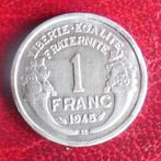 1945 1 franc Morlon "B" - port 1,5 euro par courrier, Postzegels en Munten, Munten | Europa | Niet-Euromunten, Frankrijk, Ophalen of Verzenden