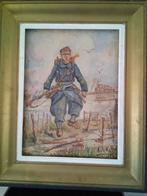 Schilderij  Generaal Ketelle Achille  Rijkswacht Oorlog 1918, Antiek en Kunst, Kunst | Schilderijen | Klassiek, Ophalen