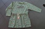 Jurkje lange mouw I love flowers groen maat 80, Kinderen en Baby's, Babykleding | Maat 80, Zeeman, Meisje, Jurkje of Rokje, Ophalen of Verzenden